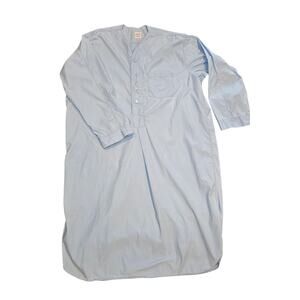 Vintage brooks brothers 1818 womens XL shirt dress blue cotton USA button midi